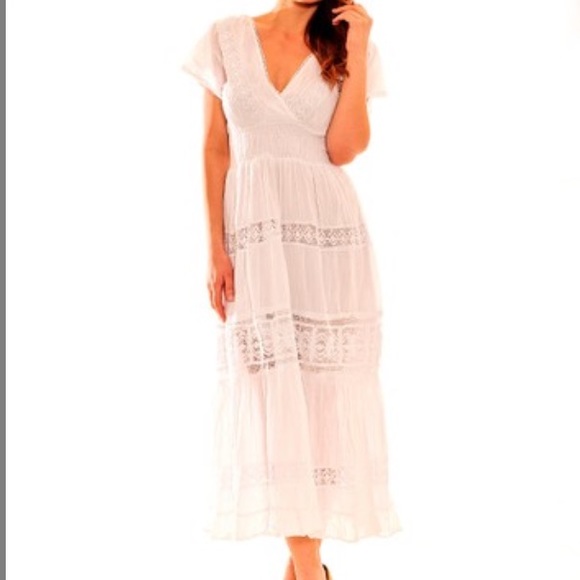 zulily white maxi dress